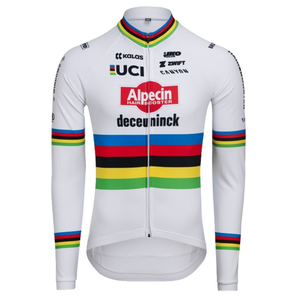 Bekleidung Herren Alpecin Deceuninck 2024 lang arm trikot-WC Bekleidung Herren Alpecin Deceuninck 2024 lang arm trikot-WC