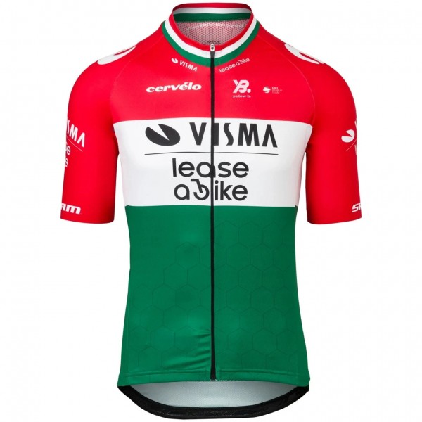 Bekleidung Herren Team Visma Lease a bike 2025 trikot-Ungarischen Meister
