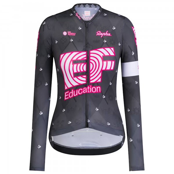 Bekleidung Damen Rapha EF Education EasyPost langarm frau trikot 2025