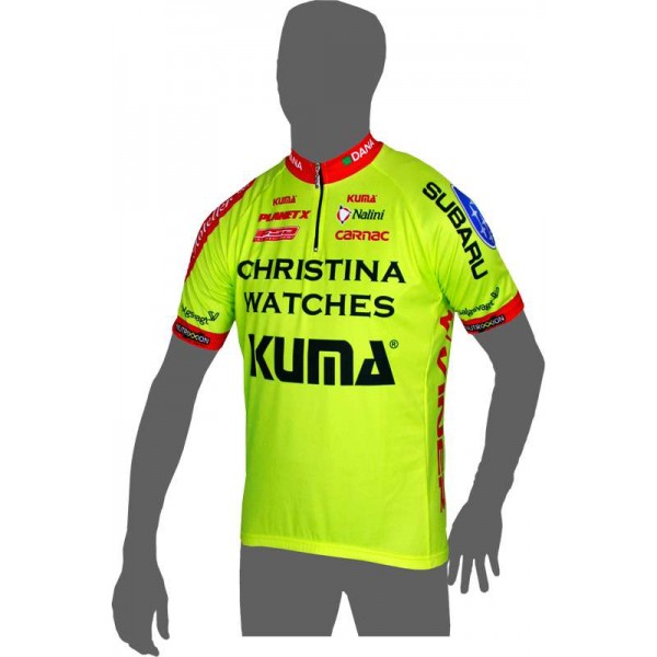 CHRISTINA WATCHES-KUMA 2014 Kurzarmtrikot(kurzer Reißverschluss)