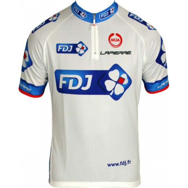 FRANCAISE DES JEUX(FDJ) 2011-Kurzarmtrikot mit kurzem Reißverschluss