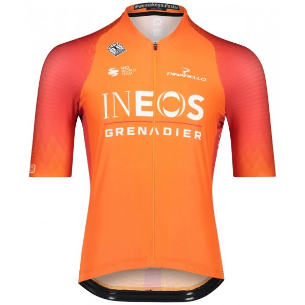 INEOS GRENADIERS 2022 training edition ICON Radtrikot kurzarm(langer RV)