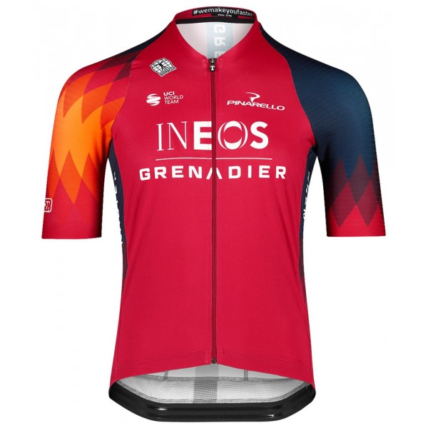 INEOS GRENADIERS 2023 ICON Radtrikot kurzarm(langer RV)