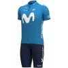 MOVISTAR 2021 Radtrikot kurzarm(langer RV)-ALE