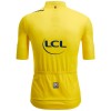 Tour de France 2023 gelbes Trikot(maillot jaune,Gesamtführender) Radtrikot kurzarm