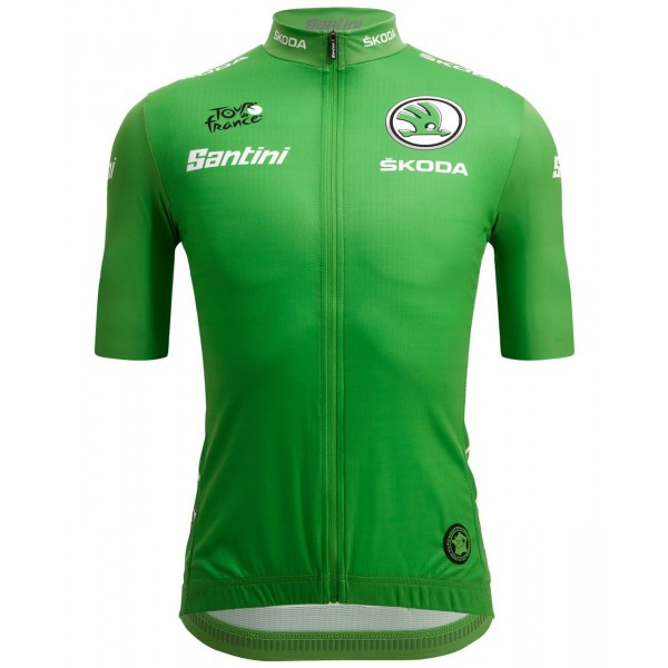 Tour de France 2022 grünes Trikot(maillot vert,bester Sprinter) Radtrikot kurzarm