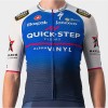 Quick Step-Alpha Vinyl 2022 CLIMBER'S 3.1 Radtrikot kurzarm(langer RV)