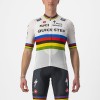 Quick Step-Alpha Vinyl Straßenrad Weltmeister Regenbogentrikot 2022 Competizione Radtrikot kurzarm Quick Step-Alpha Vinyl Straßenrad Weltmeister Regenbogentrikot 2022 Competizione Radtrikot kurzarm