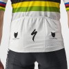 Quick Step-Alpha Vinyl Straßenrad Weltmeister Regenbogentrikot 2022 Competizione Radtrikot kurzarm Quick Step-Alpha Vinyl Straßenrad Weltmeister Regenbogentrikot 2022 Competizione Radtrikot kurzarm