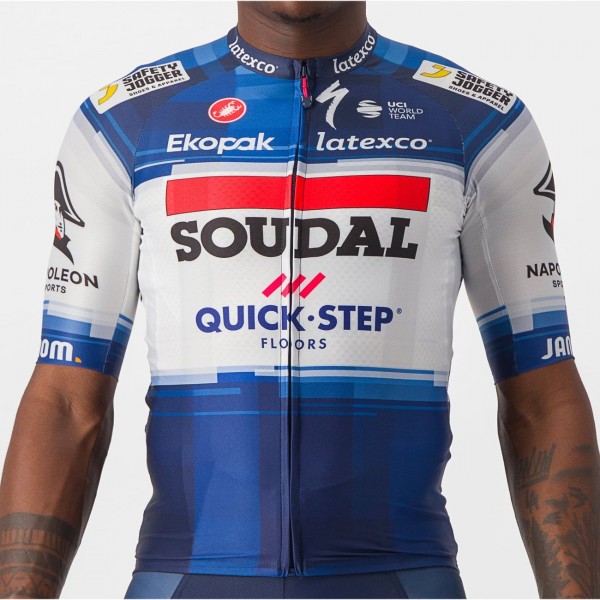 Soudal Quick-Step 2023 Aero Race 6.1 Radtrikot kurzarm