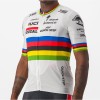 Soudal Quick-Step Straßenrad Weltmeister Regenbogentrikot 2023 Competizione Radtrikot kurzarm