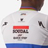 Soudal Quick-Step Straßenrad Weltmeister Regenbogentrikot 2023 Competizione Radtrikot kurzarm