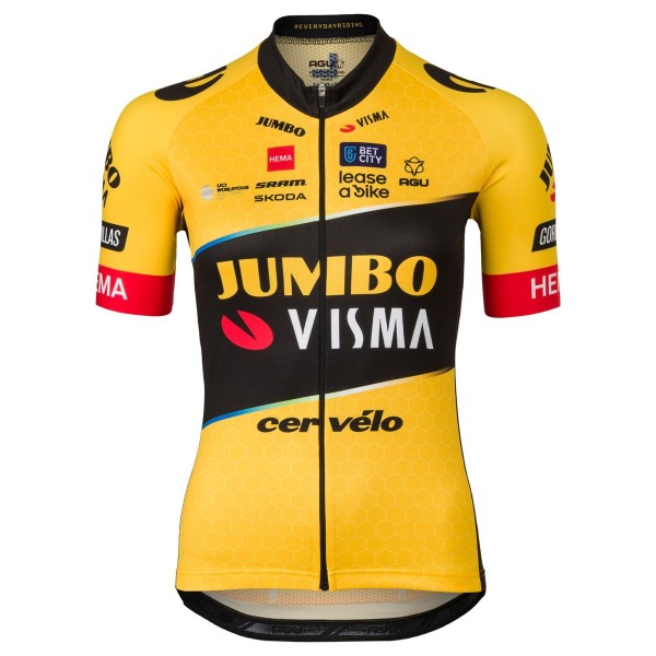 TEAM JUMBO-VISMA 2023 Radtrikot Damen kurzarm